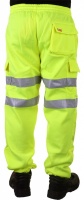 High Visibility Saturn Yellow Sweat Jogging Cargo Trousers EN471